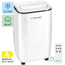 Aer conditionat portabil Trotec PAC 3500 S Capacitate 12.000 Btu Debit 340 mc/ora Swing Display Timer Pentru 46 mp la 1,999.00 lei ron
