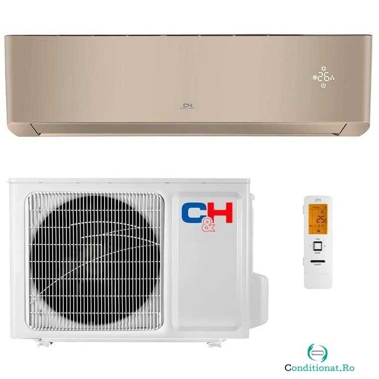 Aparat aer conditionat Supreme Continental CH-S12FTXAL-GD Inverter 12000BTU Clasa A+++/A+++ Wi-Fi Auriu