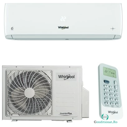 Whirlpool Aparat de aer conditionat Whirlpool SPICR 312W Inverter 12000 BTU, Al 6-lea Simt, Around U, Filtru HD + Active Carbon