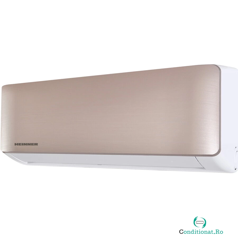 HEINNER Aparat de aer conditionat Heinner Onix Eco Smart Inverter 12000 BTU Wi-Fi, Clasa A++, Functie incalzire, Functie ECO, Follow me, R32, HAC-CO12WFN-GD, Auriu la 2,039.99 lei ron